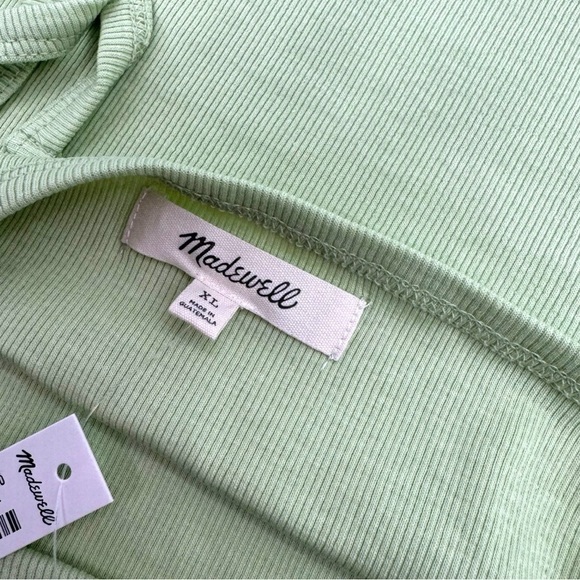 Madewell Women's Honey Dew Supima Rib Halter Tank Top Size XL‎ - Picture 4 of 8